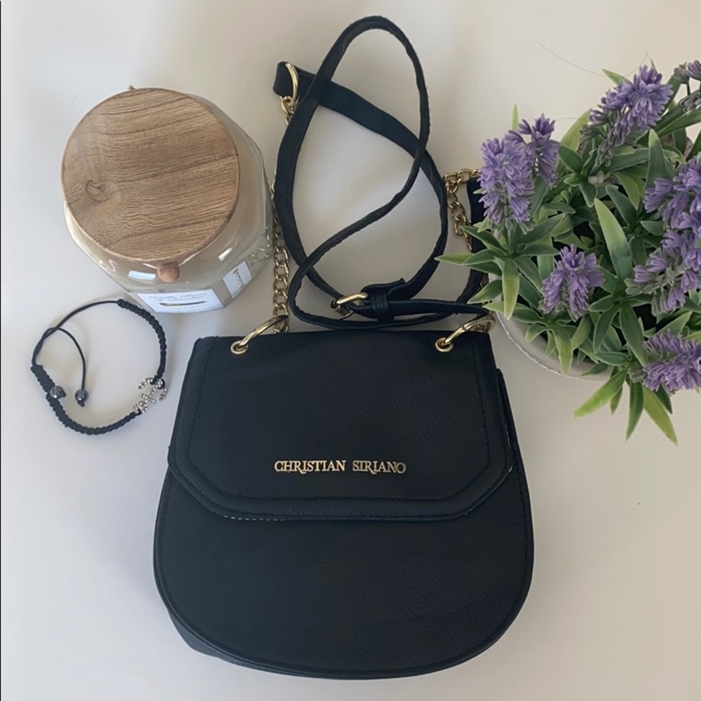 Christian Siriano Small Black Crossbody  Bag/Purse